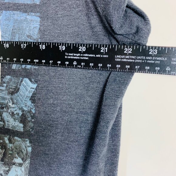 Aeropostale VTG New York City Graphic TShirt XL Gray 5 Boroughs Single Stitch - Picture 6 of 8